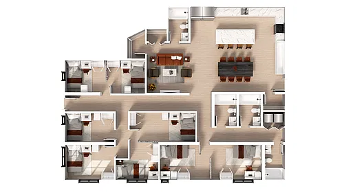 Floor plan 5 Bedroom | 4 Bath
