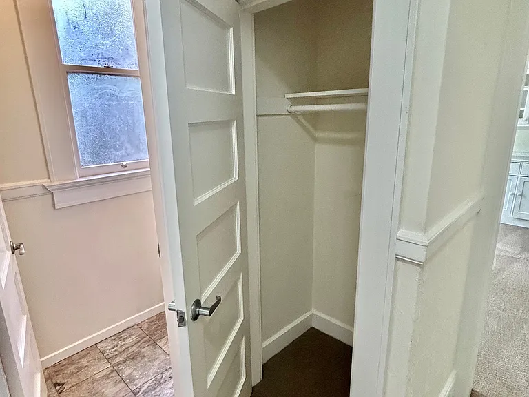 closet next to split bathroom