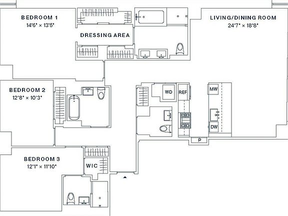 2nd image of 222 W 80th St APT 18A