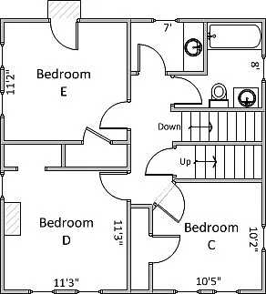 5 bed, 2.0 bath, 1712 sqft, $4,995 — Photo 4