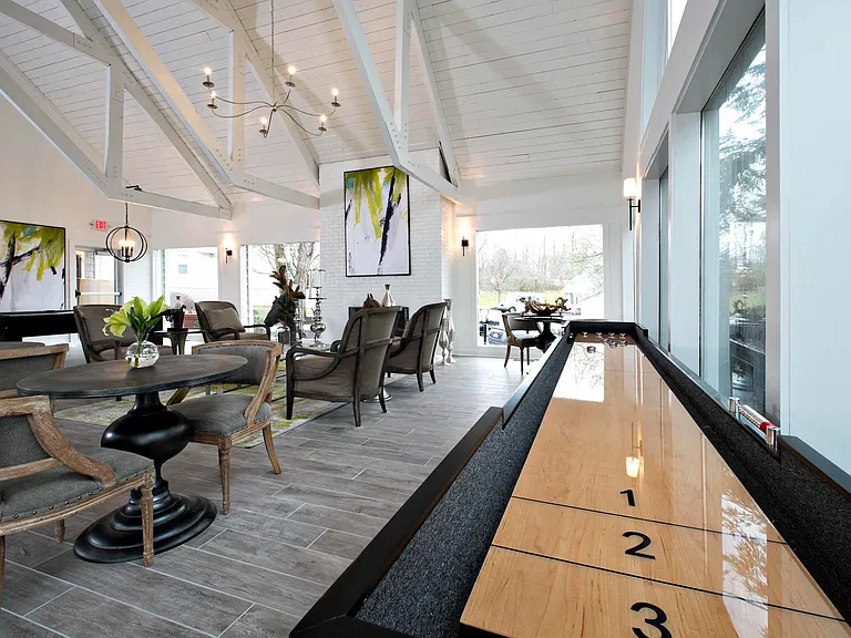 Fun and Games-Shuffleboard and Pool Table