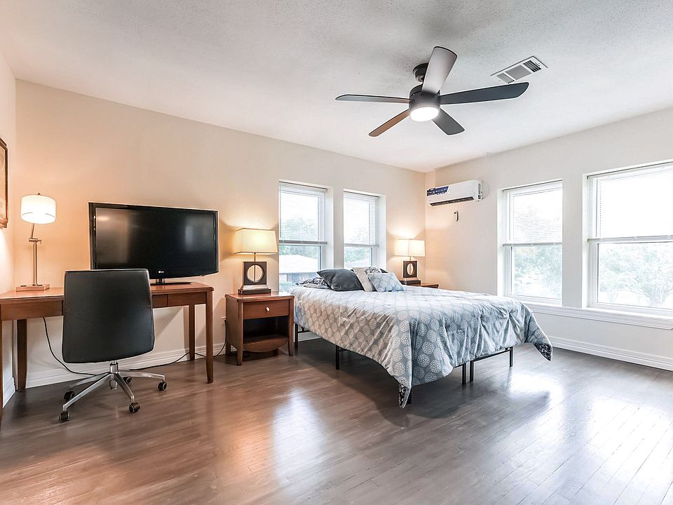 Upstairs primary bedroom with private bath