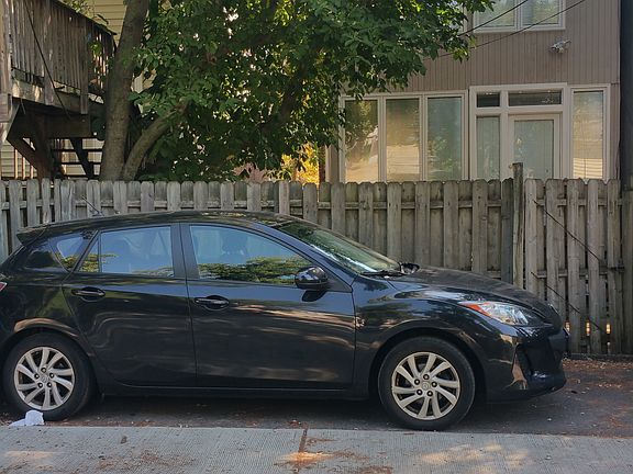 parking and back yard view