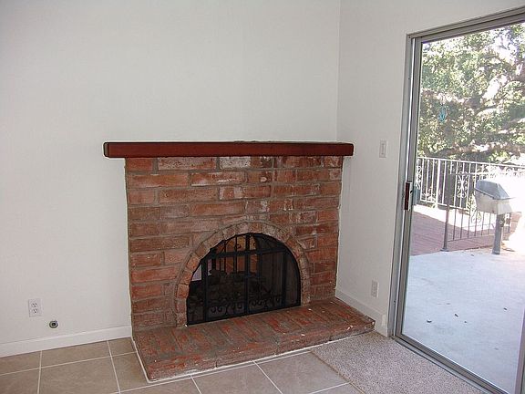 2 sided brick fireplace
