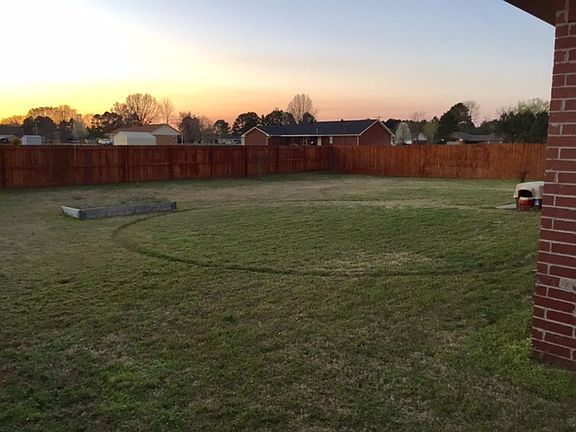 Large fenced back yard
