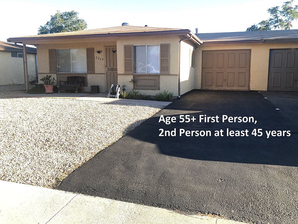 Senior Community: Age 55+ First Person, Second Person at least 45 years