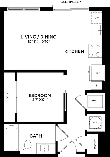 Floor plan Studio-S01