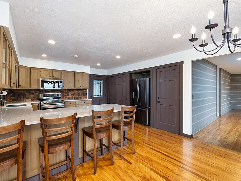 Main Floor Kitchen and Entry to Living Room