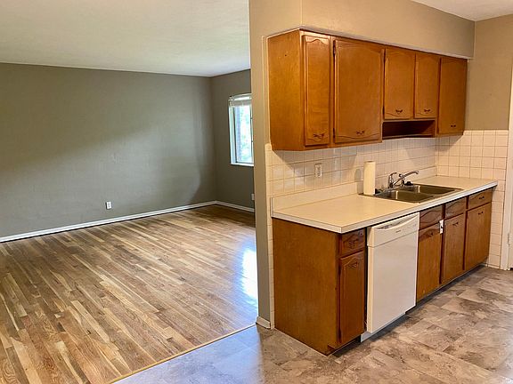 Living room leads into kitchen providing a semi open concept floorplan