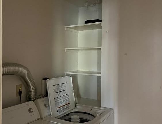 Large laundry closet with in-unit laundry included. CURRENTLY BRAND NEW STACKABLE UNITS