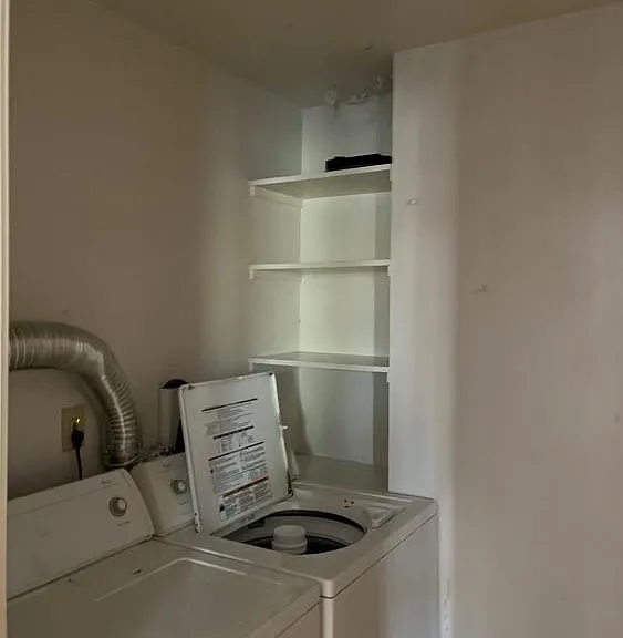 Large laundry closet with in-unit laundry included. CURRENTLY BRAND NEW STACKABLE UNITS