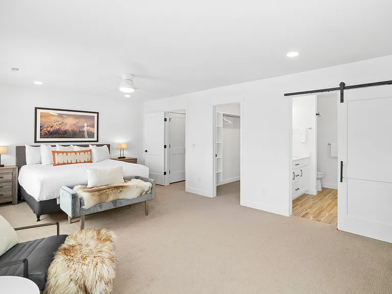 Primary Bedroom with 1 King Bed (top floor)