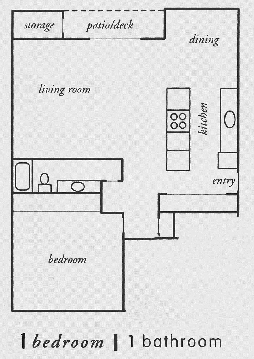 Floor plan One Bedroom