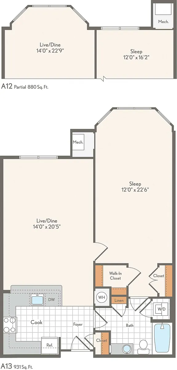 Floor plan A13