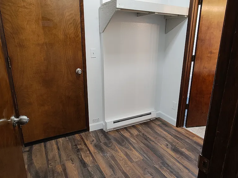 Laundry room to garage.