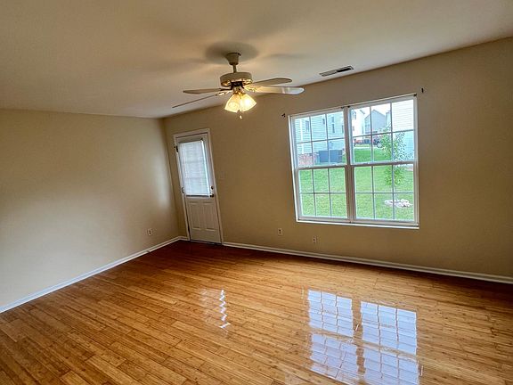 Living room with bamboo floors