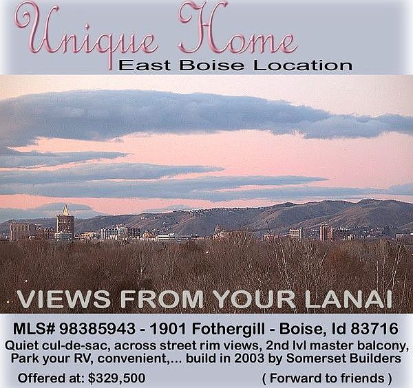 FABULOUS HOME NEAR DOWNTOWN BOISE, IDAHO:http://www.kathyroundtree.com/1901%2 