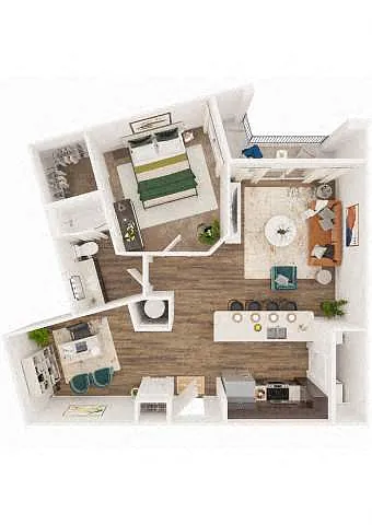 Floor plan A5-1-Den