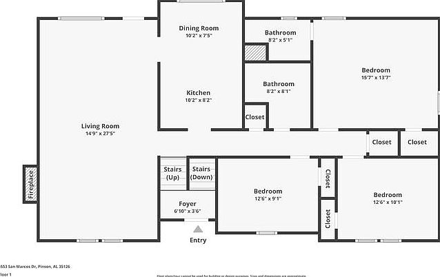 5553 San Marcos Dr, Pinson, AL 35126 | Zillow