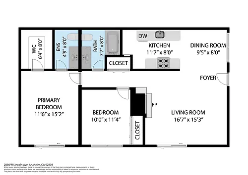 Floor plan 2 Bedroom