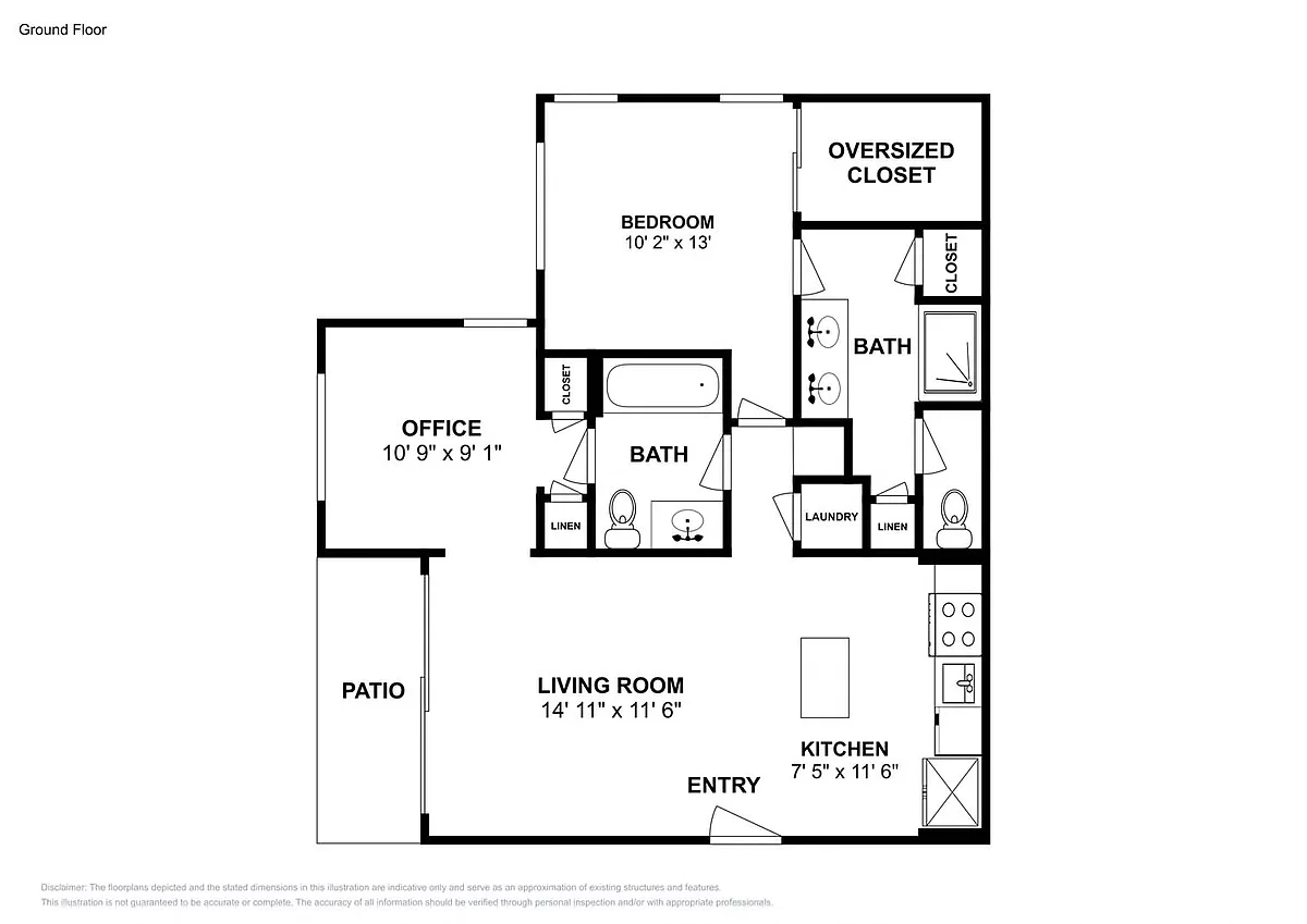 Floor plan A4 with Home Office