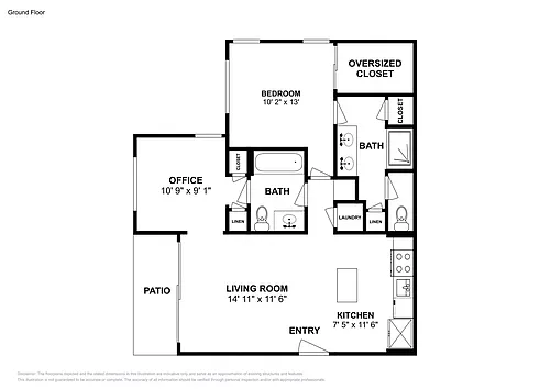 Floor plan A4 with Home Office