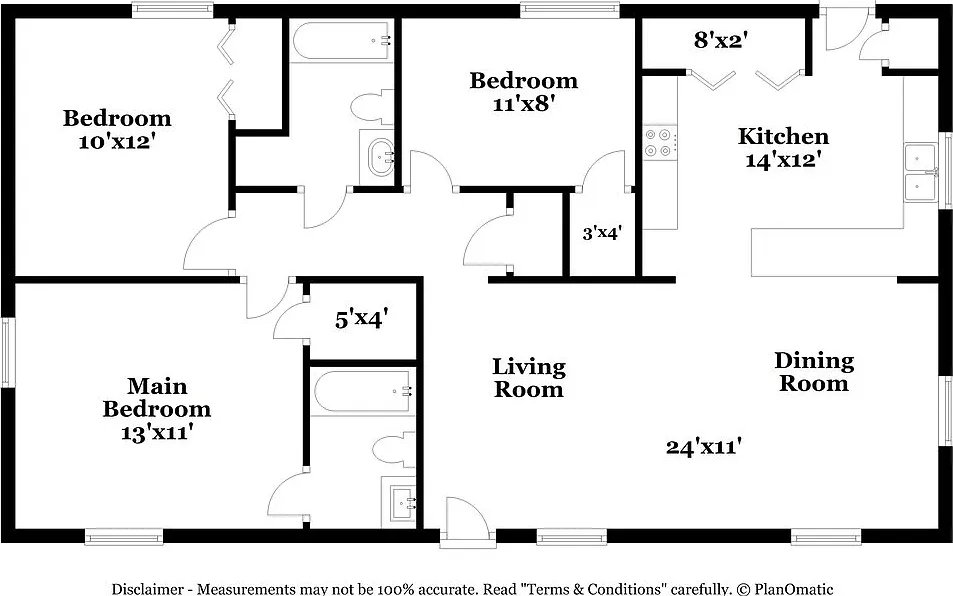3 bed, 2.0 bath, 1056 sqft, $1,640 — Photo 2