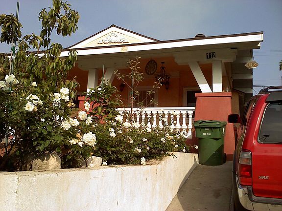 Carport on the side of the house