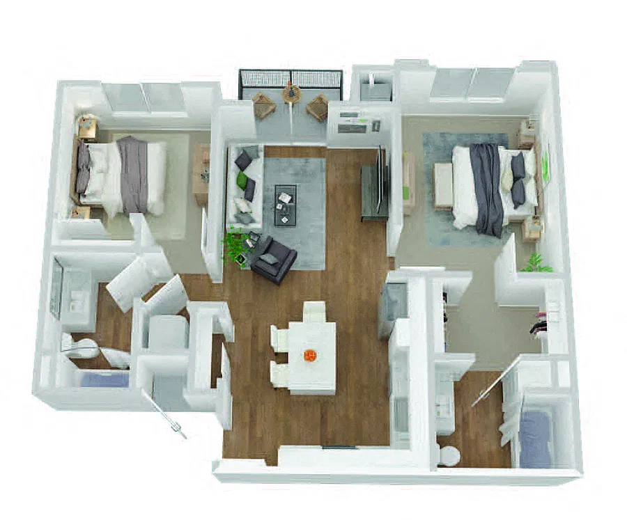 Floor plan 2X2
