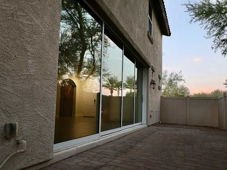 Multi-slide doors open all the way creating a great space for indoor/outdoor entertaining