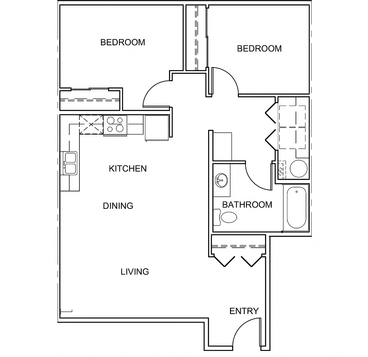 Floor plan 2 Bedroom