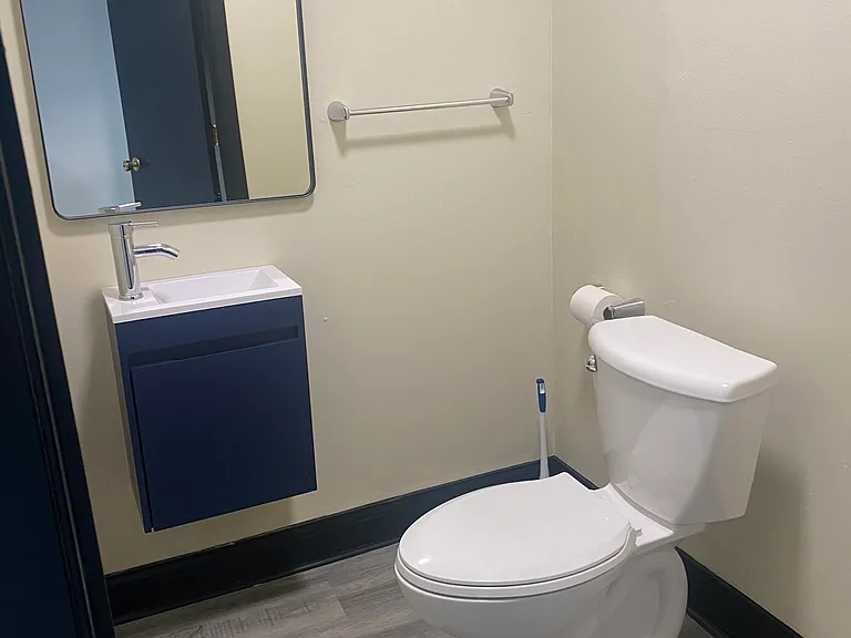 first floor powder room