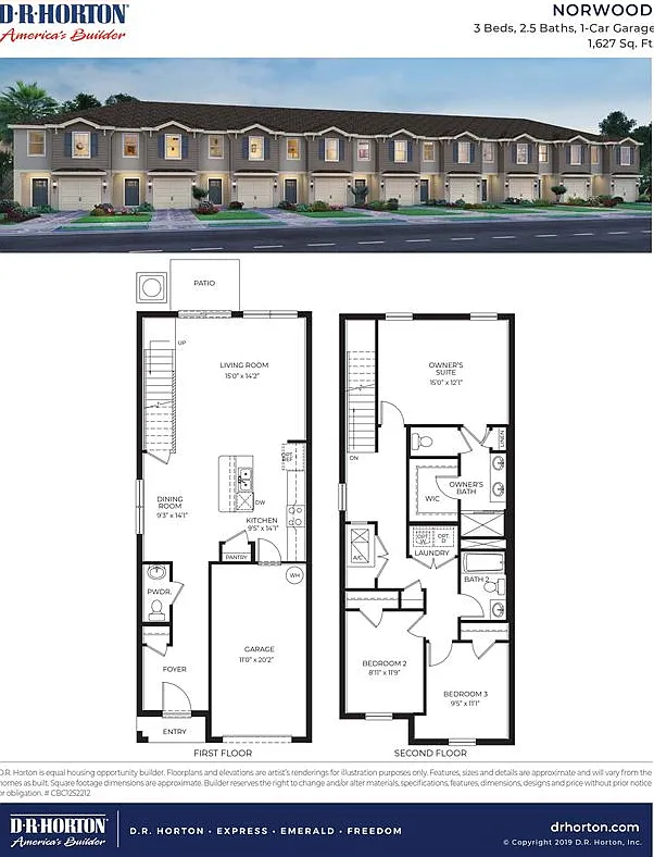 3 bed, 2.5 bath, 1627 sqft, $2,100 — Photo 2