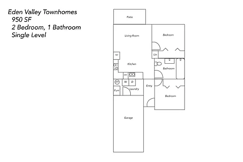 Floor plan Two Bedroom