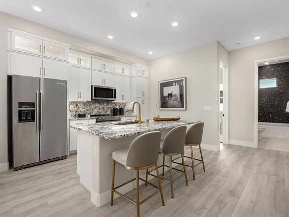 Kitchen with decorative fixtures