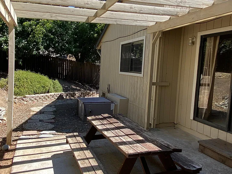 side yard off of family room