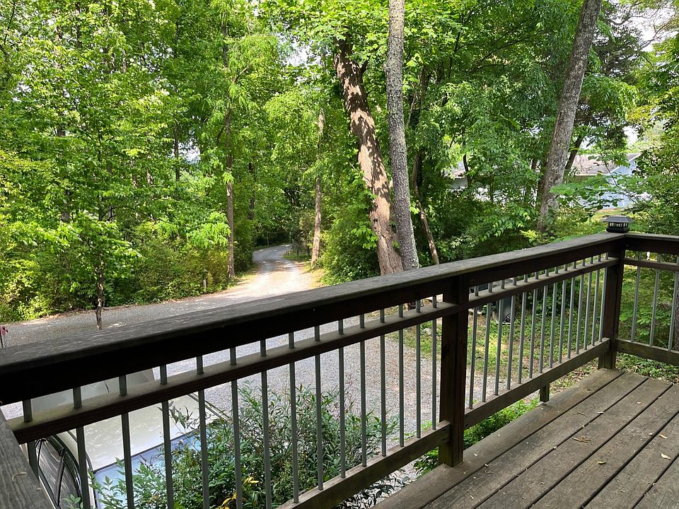 View from front porch. Secluded and peaceful.