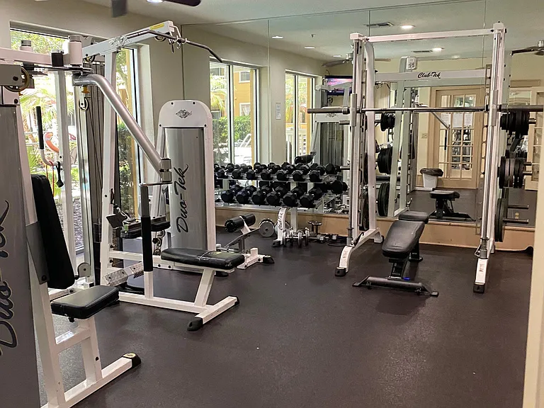 Weight Room. Open 24 hours.