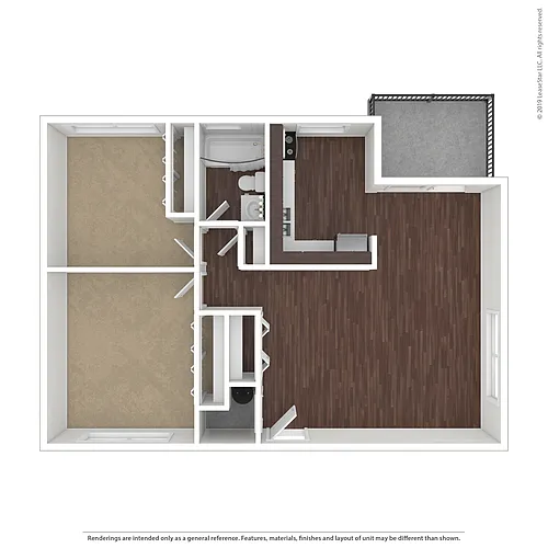 Floor plan Redwood 2X1
