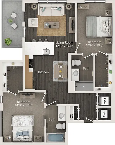 Floor plan B2