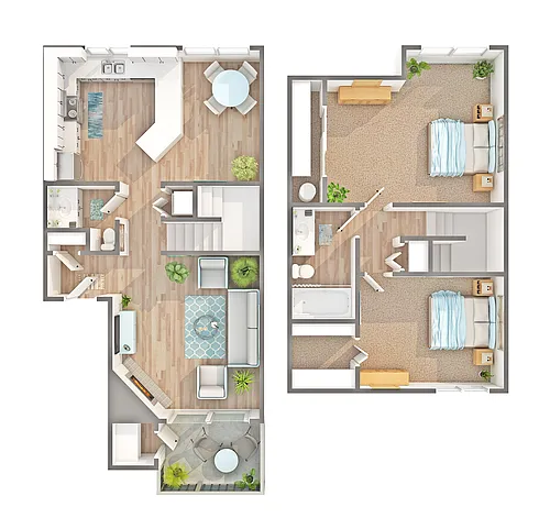 Floor plan Alder Townhome