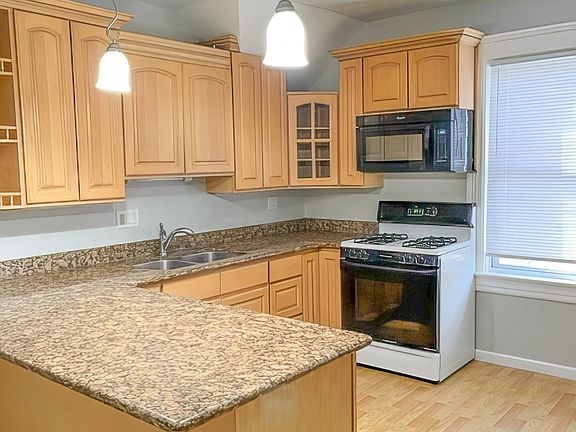 Kitchen with granite counters