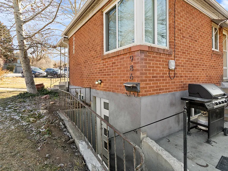 Entrance to unit. Shared patio on the right