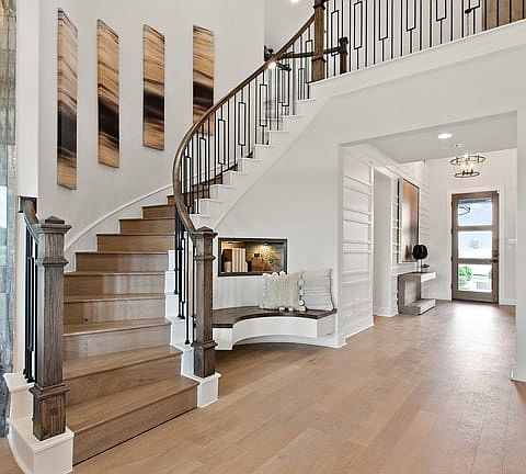 Great Room and Spiral Staircase