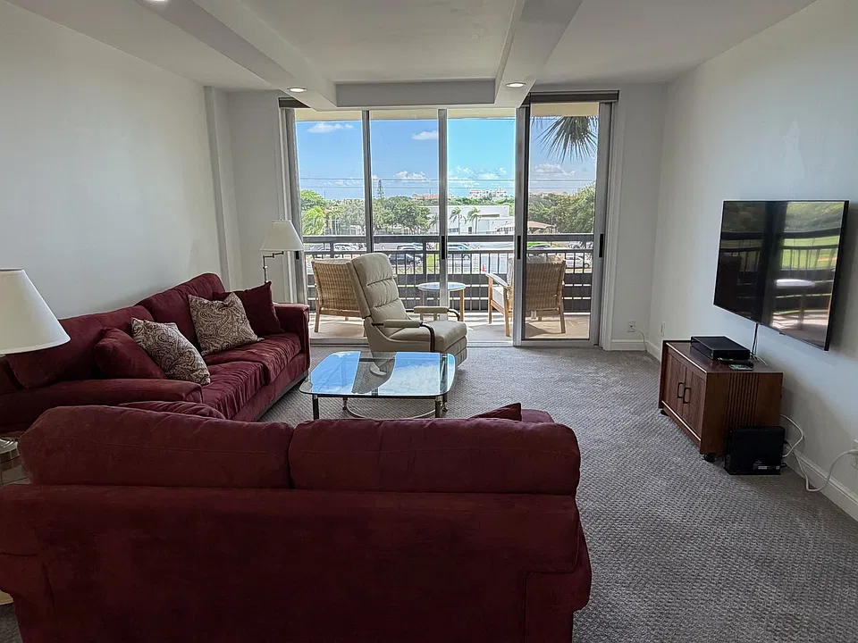 Living room with flat screen tv.