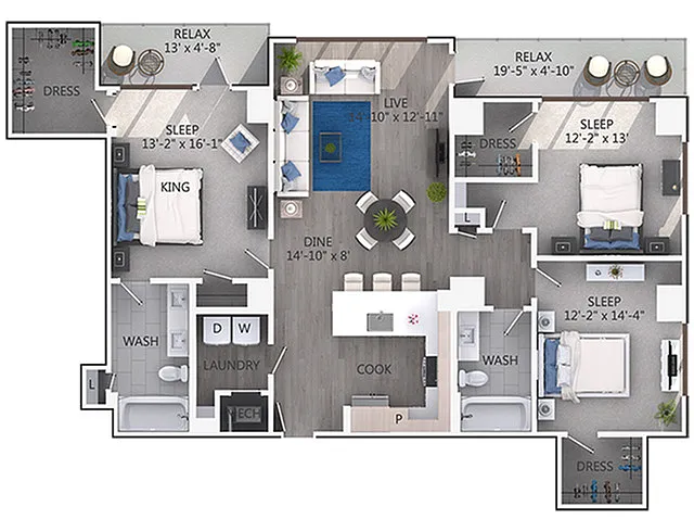 Floor plan D6