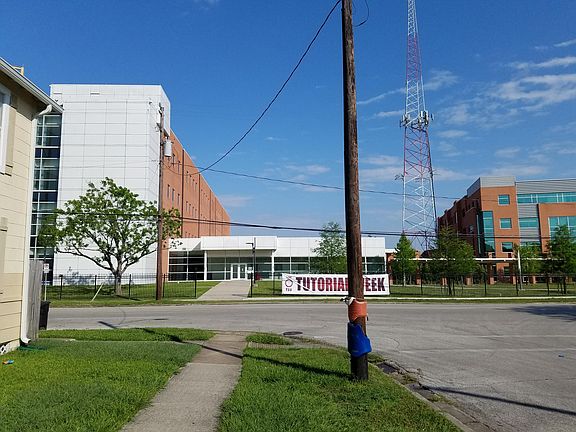 TSU Campus across the street