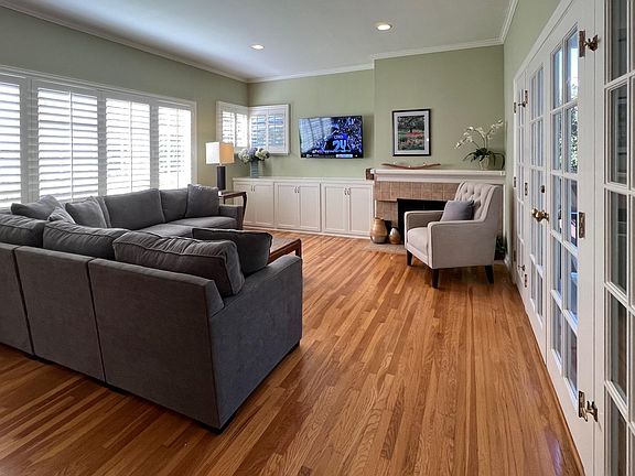 Large sectional couch makes family gatherings comfortable.