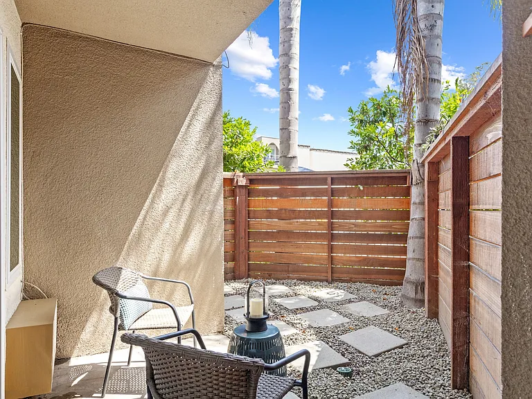 Private Outdoor Patio at Veranda La Mesa Apartments in La Mesa, CA 91942