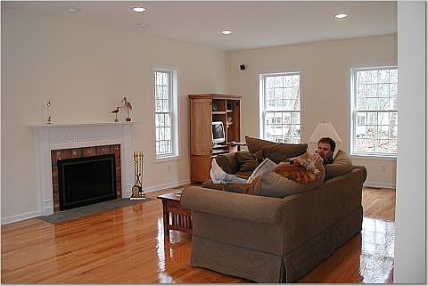 Family room looking toward front of house